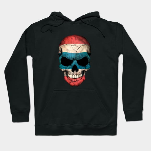 Thai Flag Skull Hoodie by jeffbartels